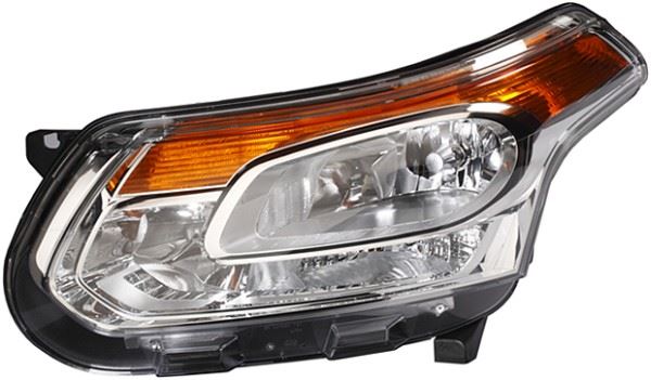 Citroen C3 Picasso Right Headlight, Hella OEM, OEM 6206.N6, MPN 1LG 009 767-041