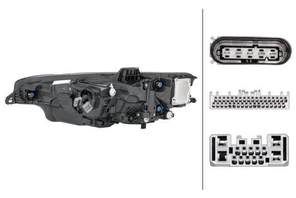 Hella LED Right Headlight for Volvo, OEM quality, OEM 31468216 - View 4