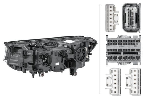 BMW 7 Series Right Headlight, Hella OEM, OEM 63117408708 - View 4