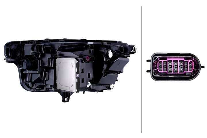 Hella Matrix Right Headlight for Audi, OEM quality, OEM 85E 941 040 A - View 4