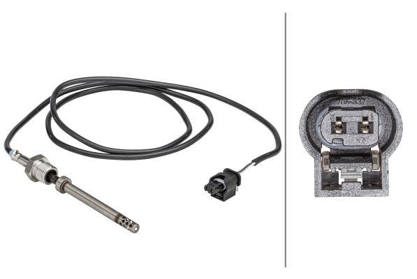 Hella Exhaust Gas Temperature Sensor for Mercedes-Benz, OEM quality, OEM 0051531028, MPN 6PT 358 181-241