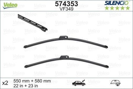 Audi A4 Front Wiper Blade Set, Valeo OEM, OEM 8H0955426 - View 3