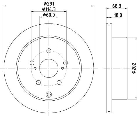 Hella Brake Disc for Toyota, OEM quality, OEM 4243114100 - View 3