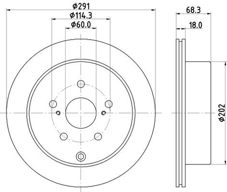 Hella Brake Disc for Toyota, OEM quality, OEM 4243114100 - View 3