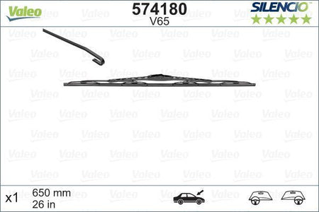 Valeo Front Wiper Blade for Nissan, Lancia & more, OEM quality, OEM 1729847 - View 5