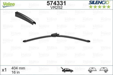 Valeo Rear Wiper Blade for Volkswagen & Skoda, OEM quality, OEM A3397008009, MPN 574331