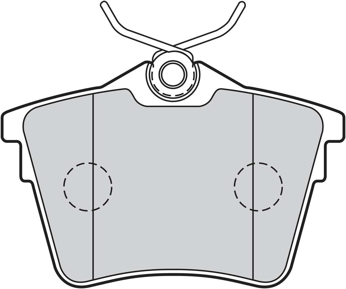 Valeo Rear Brake Pad Set for Peugeot & Citroen, OEM quality, OEM 4252-79, MPN 301664