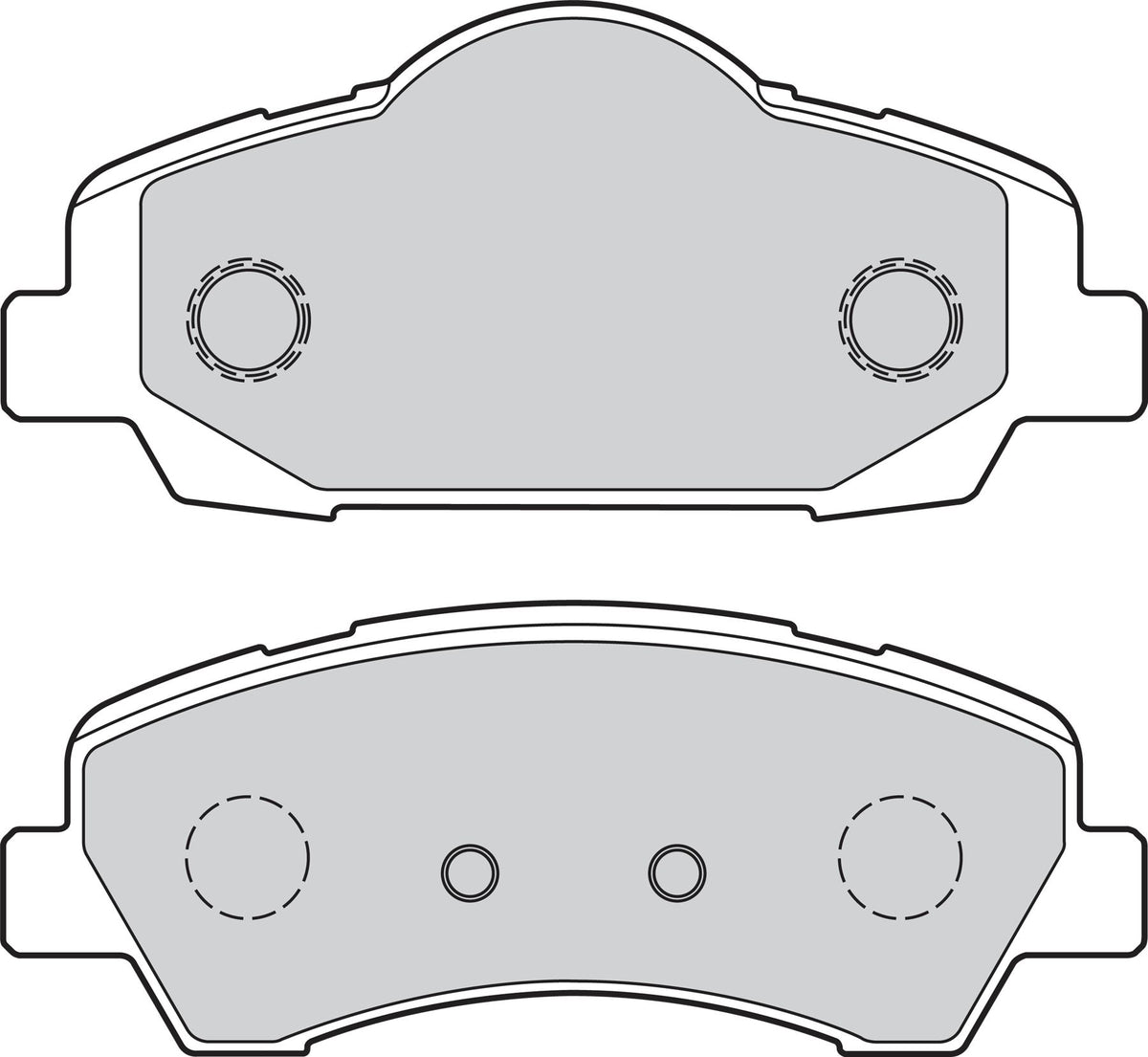 Valeo Front Brake Pad Set for Citroen & Peugeot, OEM quality, OEM 1608691380, MPN 302155