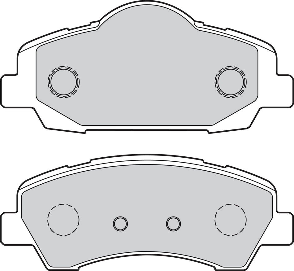 Valeo Front Brake Pad Set for Citroen & Peugeot, OEM quality, OEM 1608691380, MPN 302155