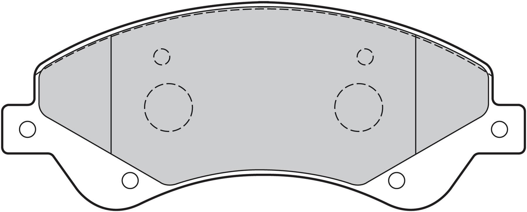 Valeo Front Brake Pad Set for Ford & Ford Australia, OEM quality, OEM 6C11-2K021-BB, MPN 301818