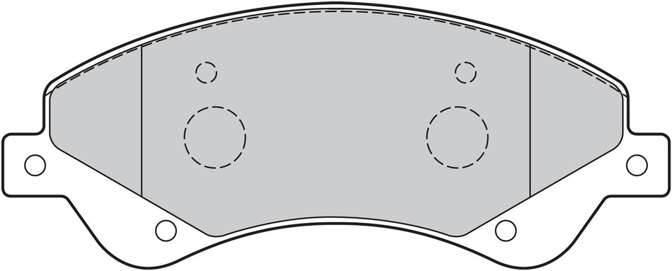 Valeo Front Brake Pad Set for Ford & Ford Australia, OEM quality, OEM 6C11-2K021-BB, MPN 301818