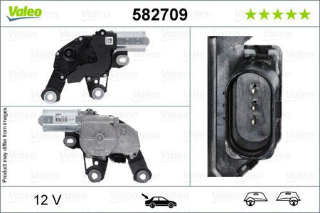 Valeo Rear Wiper Motor for Porsche, OEM quality, OEM 9Y0955711A, MPN 582709