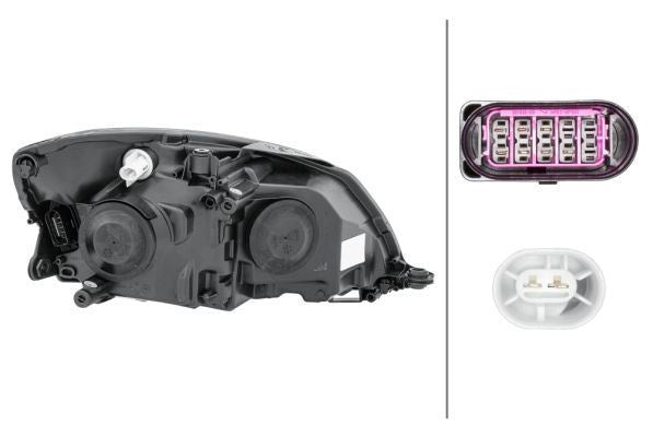 Hella Left Headlight for Skoda, OEM quality, OEM 5J1941015J - View 4