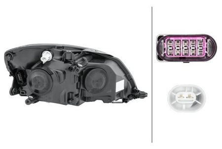Hella Left Headlight for Skoda, OEM quality, OEM 5J1941015J - View 4