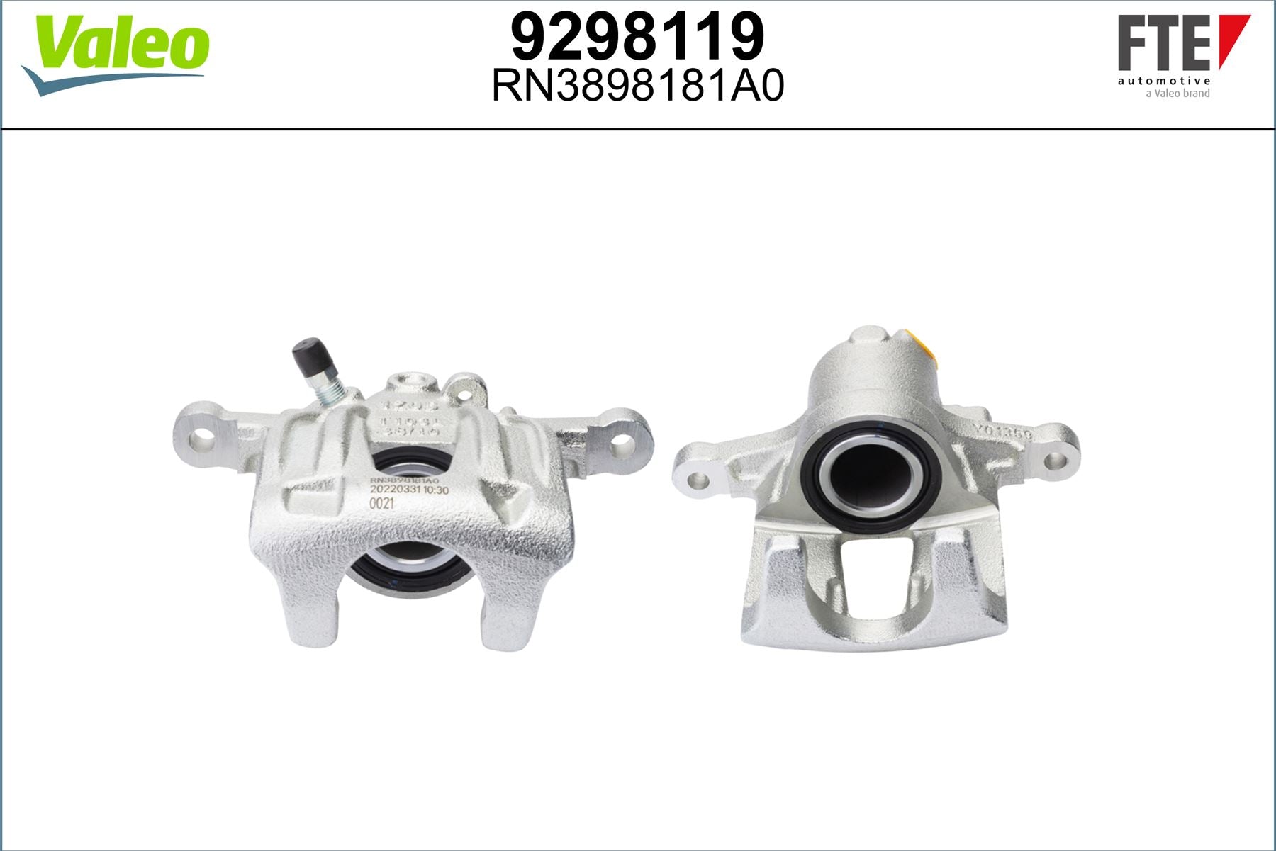 Valeo Left Brake Caliper Left for Mercedes-Benz, OEM quality, OEM 6394200283, MPN 9298119