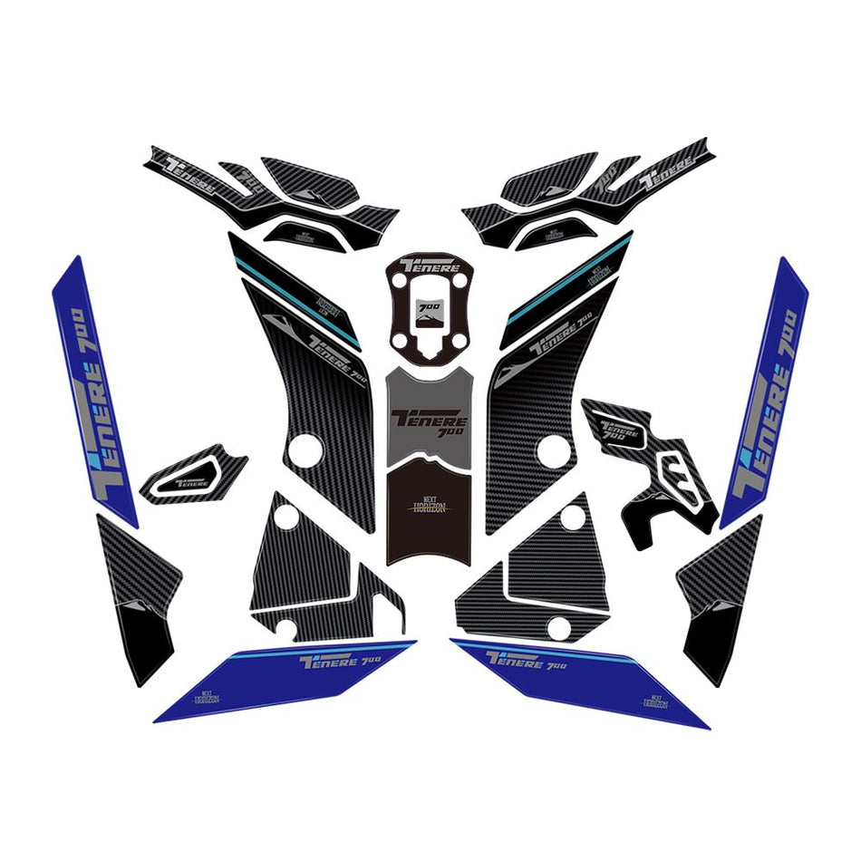 3D Resin Protector Sticker Blue - for Yamaha | Eurowagens - View 5