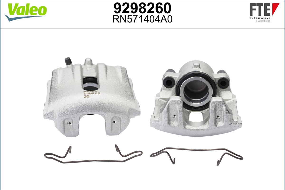 Valeo Right Brake Caliper Right for Volvo, OEM quality, OEM 3516841, MPN 9298260