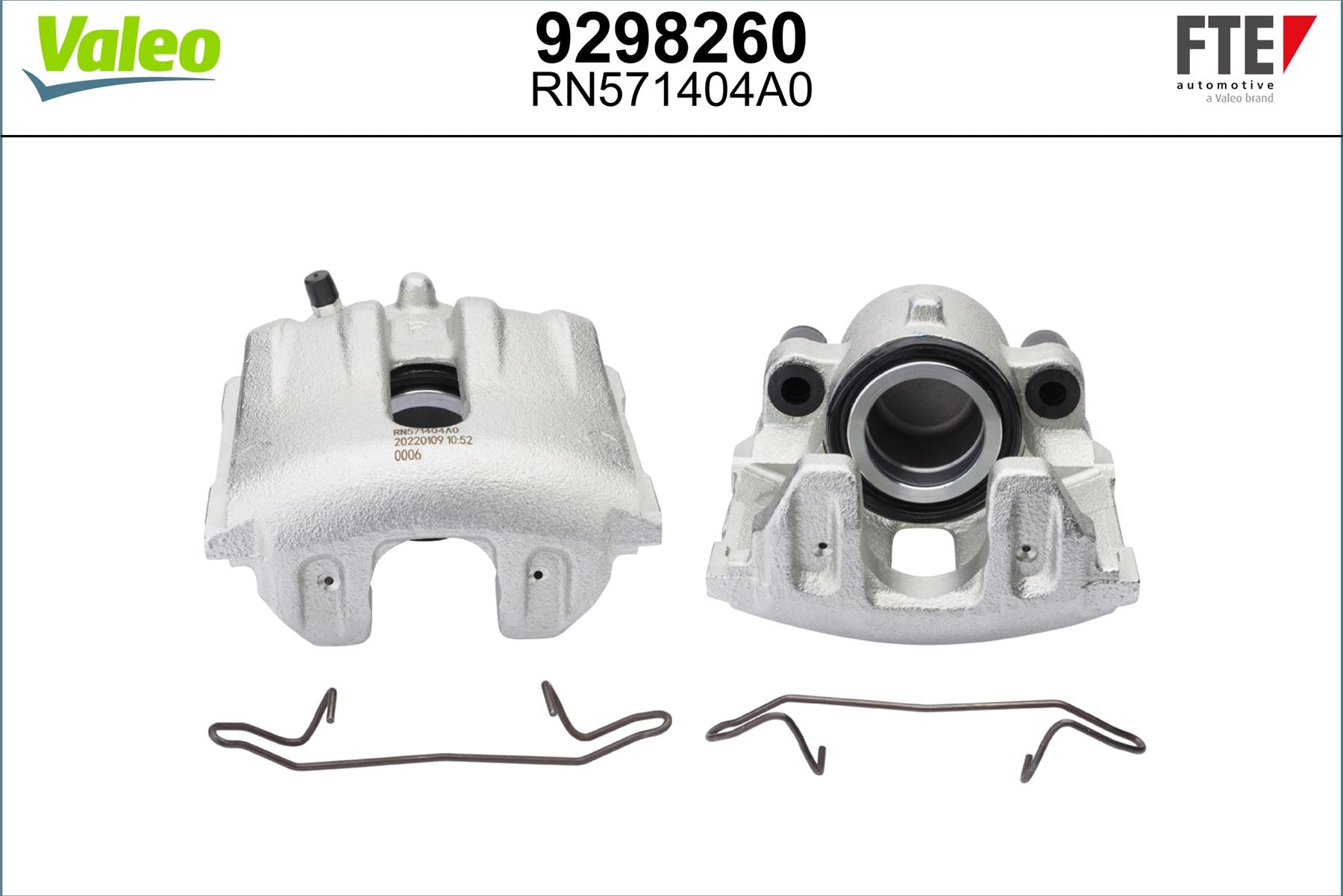Valeo Right Brake Caliper Right for Volvo, OEM quality, OEM 3516841, MPN 9298260
