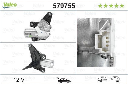 Renault Modus / Grand Modus Rear Wiper Motor, Valeo OEM, OEM 8200313354 - View 4