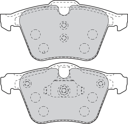 Valeo Front Brake Pad Set for Volvo & Ford, OEM quality, OEM 6G9N-2K021-CA, MPN 302106