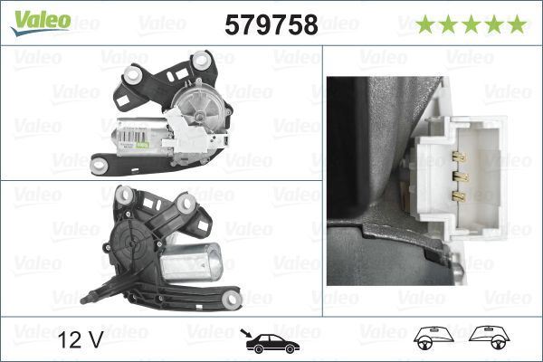Valeo Rear Wiper Motor for Citroen, Peugeot & more, OEM quality, OEM 6405LR - View 3
