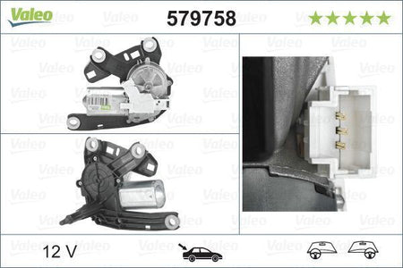 Valeo Rear Wiper Motor for Citroen, Peugeot & more, OEM quality, OEM 6405LR - View 3