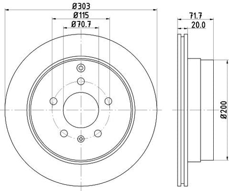 Hella Brake Disc for Daewoo, Saturn & more, OEM quality, OEM 15223784 - View 3