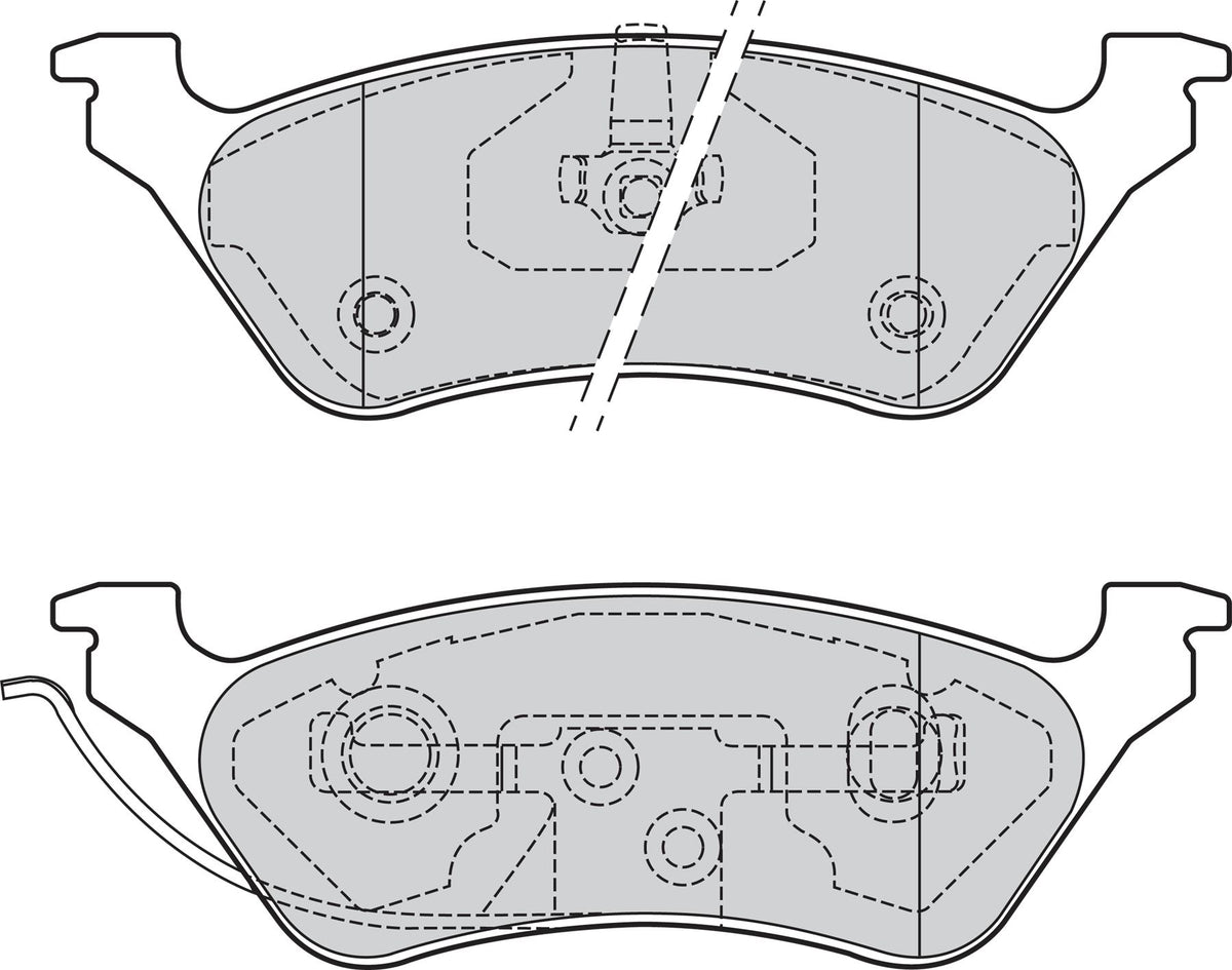 Valeo Rear Brake Pad Set for Chrysler & Dodge, OEM quality, OEM 5019 805AA, MPN 302057