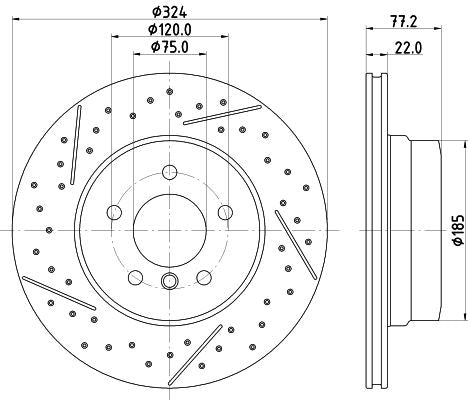 Hella Brake Disc for BMW, OEM quality, OEM 34216795754 - View 3