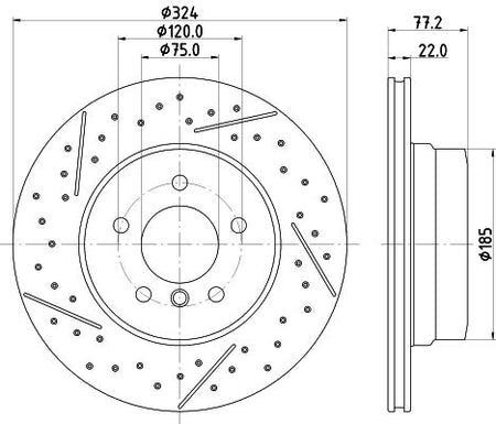 Hella Brake Disc for BMW, OEM quality, OEM 34216795754 - View 3