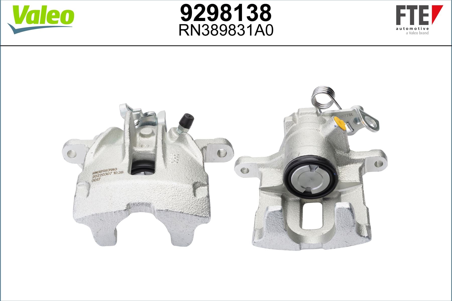 Valeo Right Brake Caliper Right for Volkswagen, OEM quality, OEM 701615424, MPN 9298138