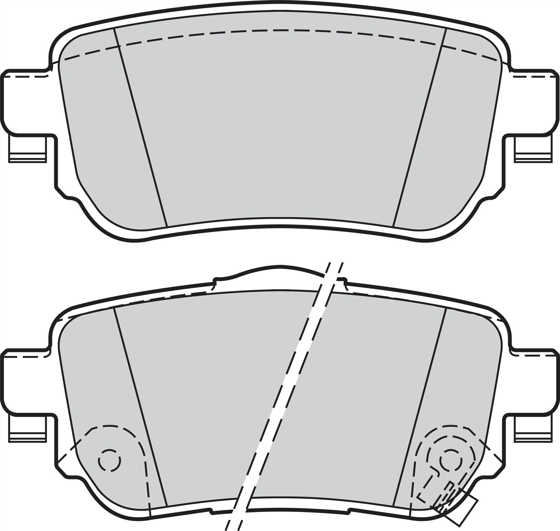 Valeo Rear Brake Pad Set for Renault & Nissan, OEM quality, OEM 440603981R, MPN 302165