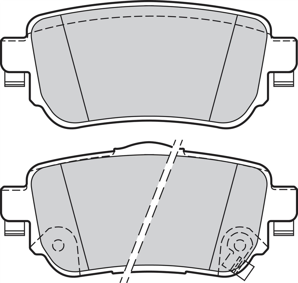 Valeo Rear Brake Pad Set for Renault & Nissan, OEM quality, OEM 440603981R, MPN 302165