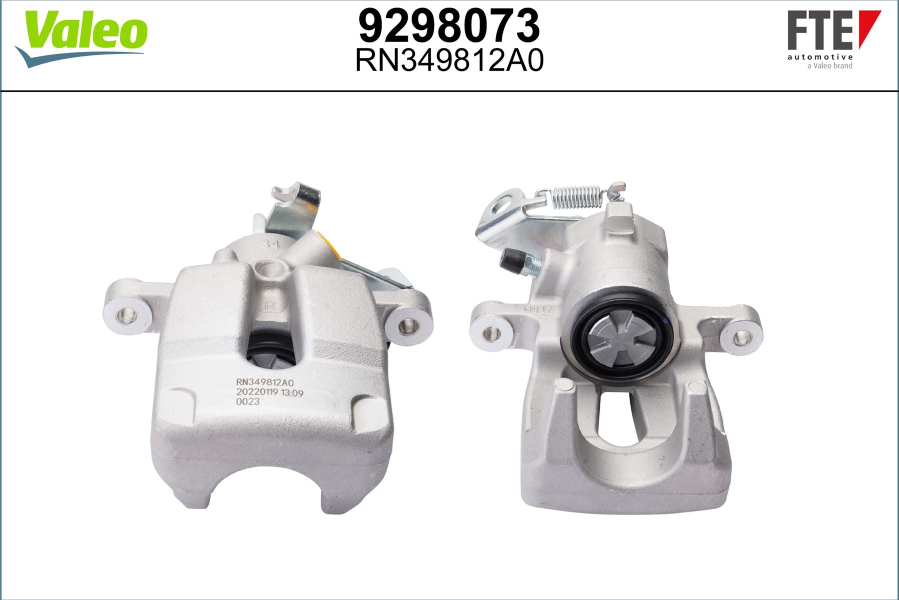 Valeo Right Brake Caliper Right for Renault, OEM quality, OEM 8253652, MPN 9298073