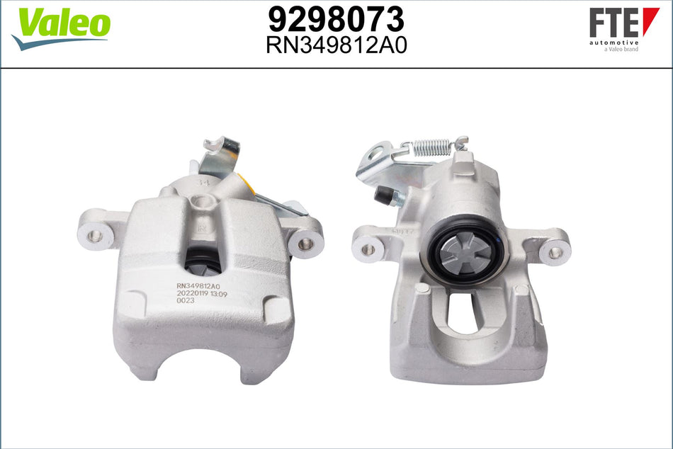 Valeo Right Brake Caliper Right for Renault, OEM quality, OEM 8253652, MPN 9298073
