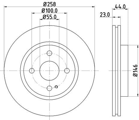 FORD Fiesta VI Brake Disc, Hella OEM, OEM AV591125AC - View 3