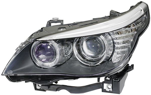 Hella Bi-Xenon Left Headlight for BMW, OEM quality, OEM 63 12 7 177 755, MPN 1EL 164 911-001