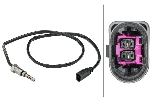 Hella Exhaust Gas Temperature Sensor for Volkswagen & Skoda, OEM quality, OEM 03P906088A, MPN 6PT 358 181-431