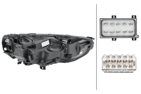 Vauxhall Insignia Left Headlight, Hella OEM, OEM 39210099 - View 3