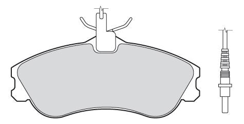 Valeo Front Brake Pad Set for Peugeot & Citroen, OEM quality, OEM 4251-54, MPN 301326