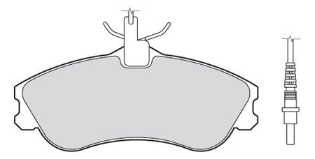 Valeo Front Brake Pad Set for Peugeot & Citroen, OEM quality, OEM 4251-54, MPN 301326