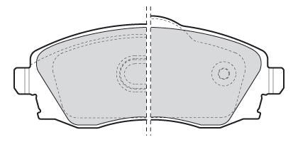 Valeo Front Brake Pad Set for Vauxhall & Holden, OEM quality, OEM 1605081, MPN 301456