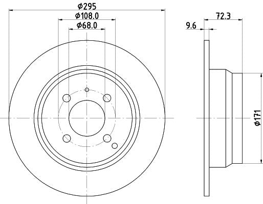 Hella Brake Disc for Volvo, OEM quality, OEM 271497 - View 4