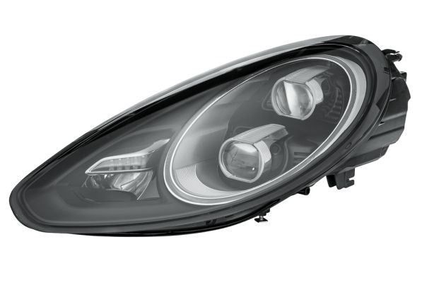 Porsche Panamera Right Headlight, Hella OEM, OEM 97063197204, MPN 1EX 011 099-161