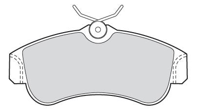 Valeo Front Brake Pad Set for Nissan, OEM quality, OEM 41060-2F025, MPN 301054