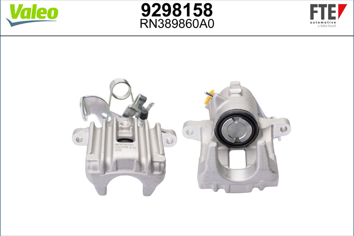 Valeo Right Brake Caliper Right for Audi & Seat, OEM quality, OEM 8E0615424B, MPN 9298158
