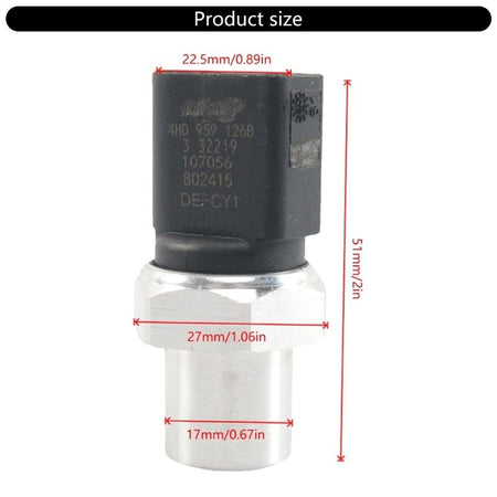 Air Conditioning Pressure Sensor and Switch - for Audi - OEM 4H0959126B | Eurowagens - View 5