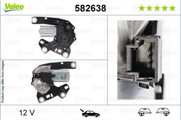Valeo Left Rear Wiper Motor Left for Vauxhall, Citroen & more, OEM quality, OEM 9809816380 - View 4