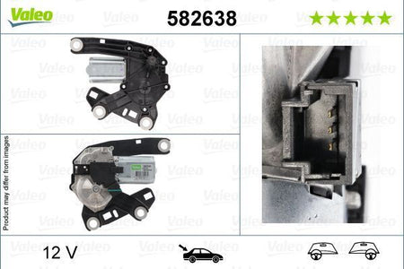 Valeo Left Rear Wiper Motor Left for Vauxhall, Citroen & more, OEM quality, OEM 9809816380 - View 4