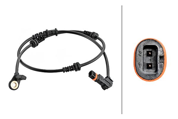 Mercedes-Benz R-Class ABS Wheel Speed Sensor, Hella OEM, OEM 2519055700, MPN 6PU 230 048-261